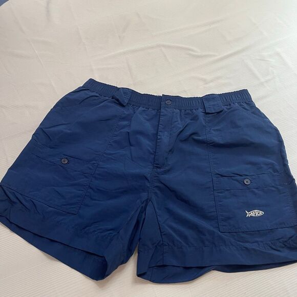 AFTCO Men’s Navy Blue Nylon Shorts Size 42 - Picture 1 of 8